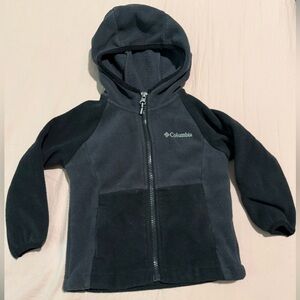 Columbia toddler Charcoal and Black Fleece Hoodie